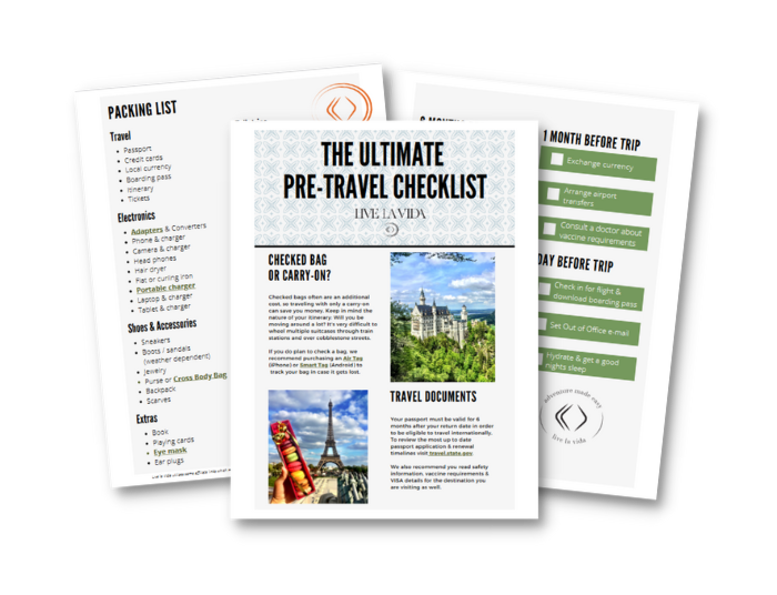 pretravel checklist free download mockup